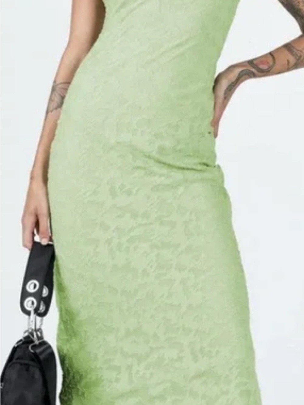 Princess Polly strapless Lace Midi Dress in Mint Green